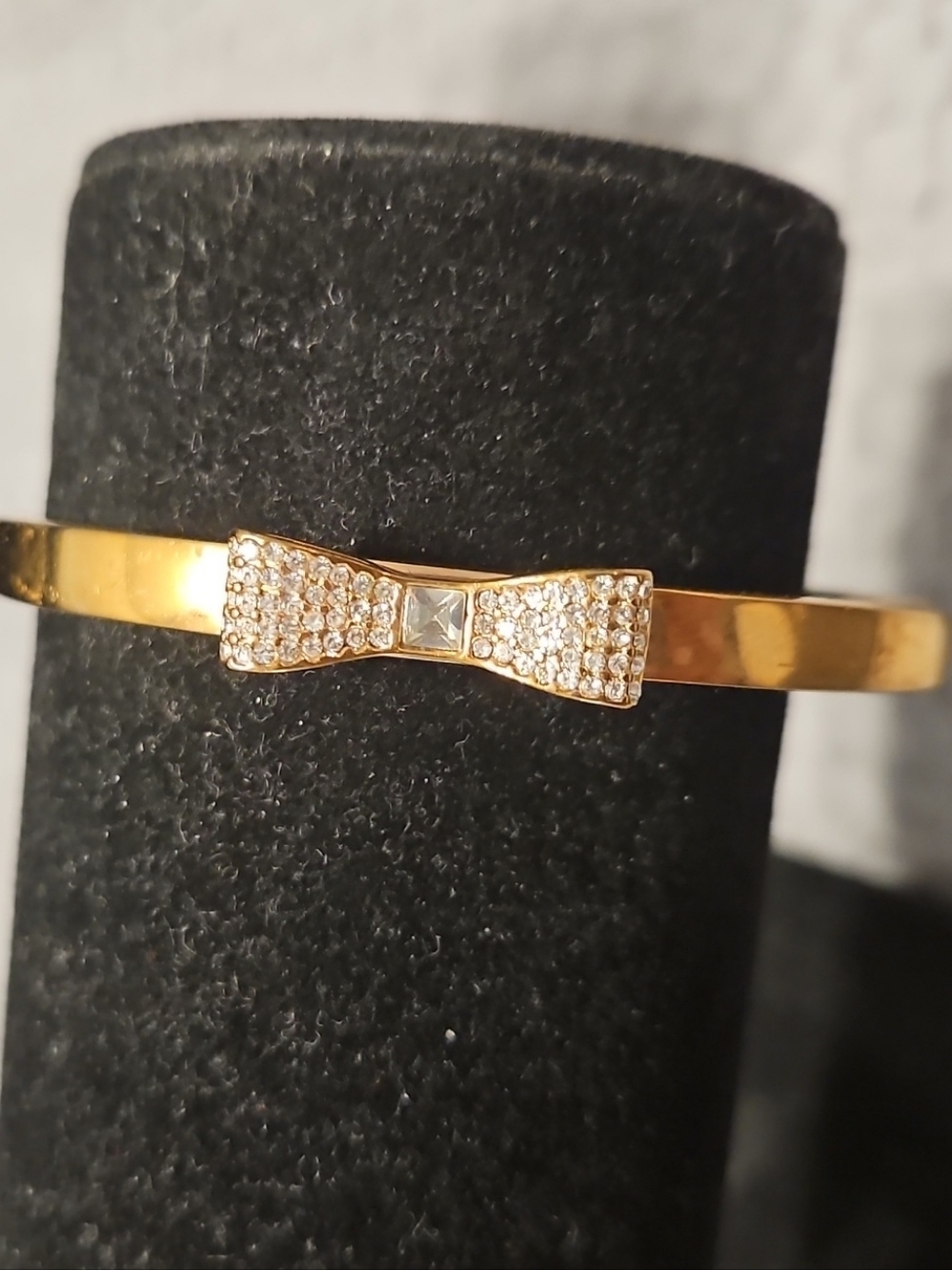 Kate Spade Gold-Tone Crystal Bow Bracelet